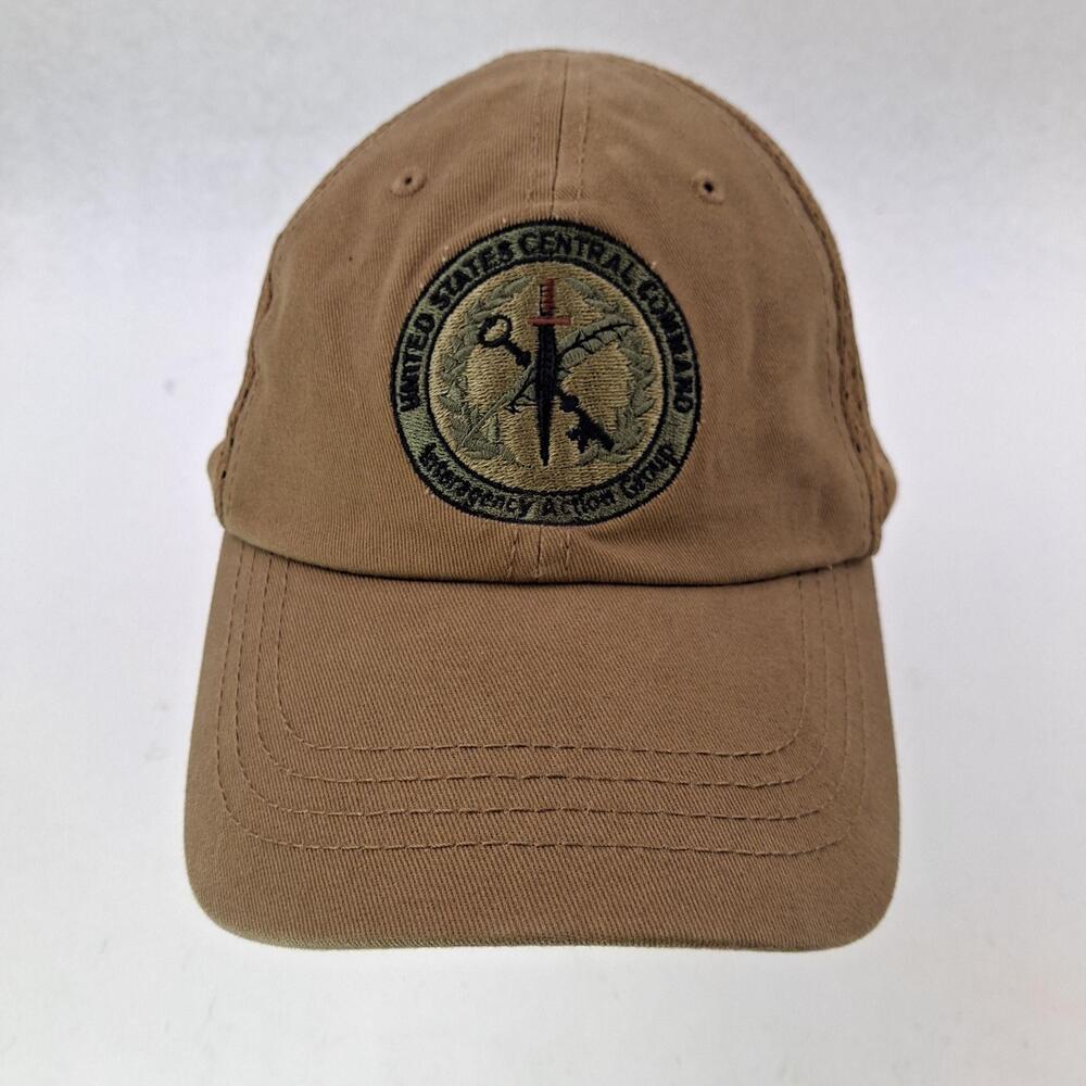 Rothco US Central Command Hat Cap Strap Back One Size Brown Mesh Patch Mens